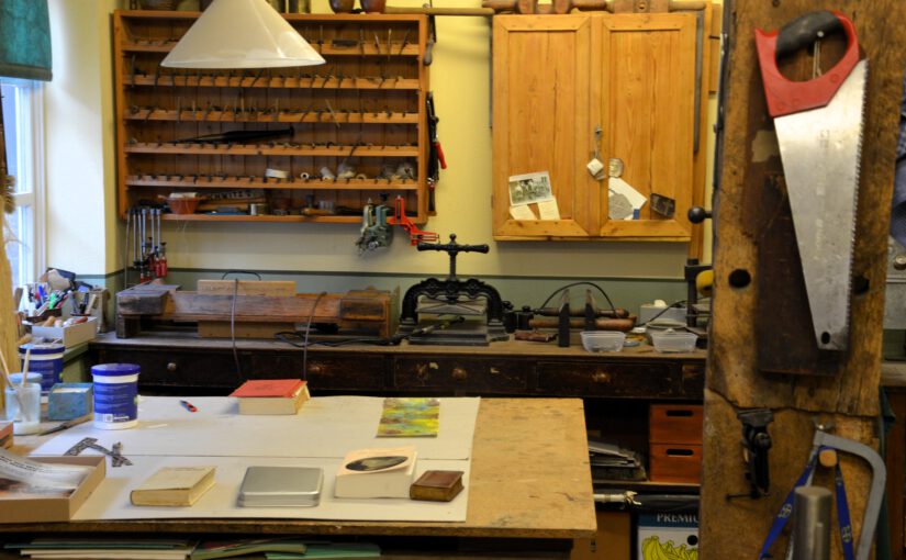 Die Werkstatt der gerupften Bücher